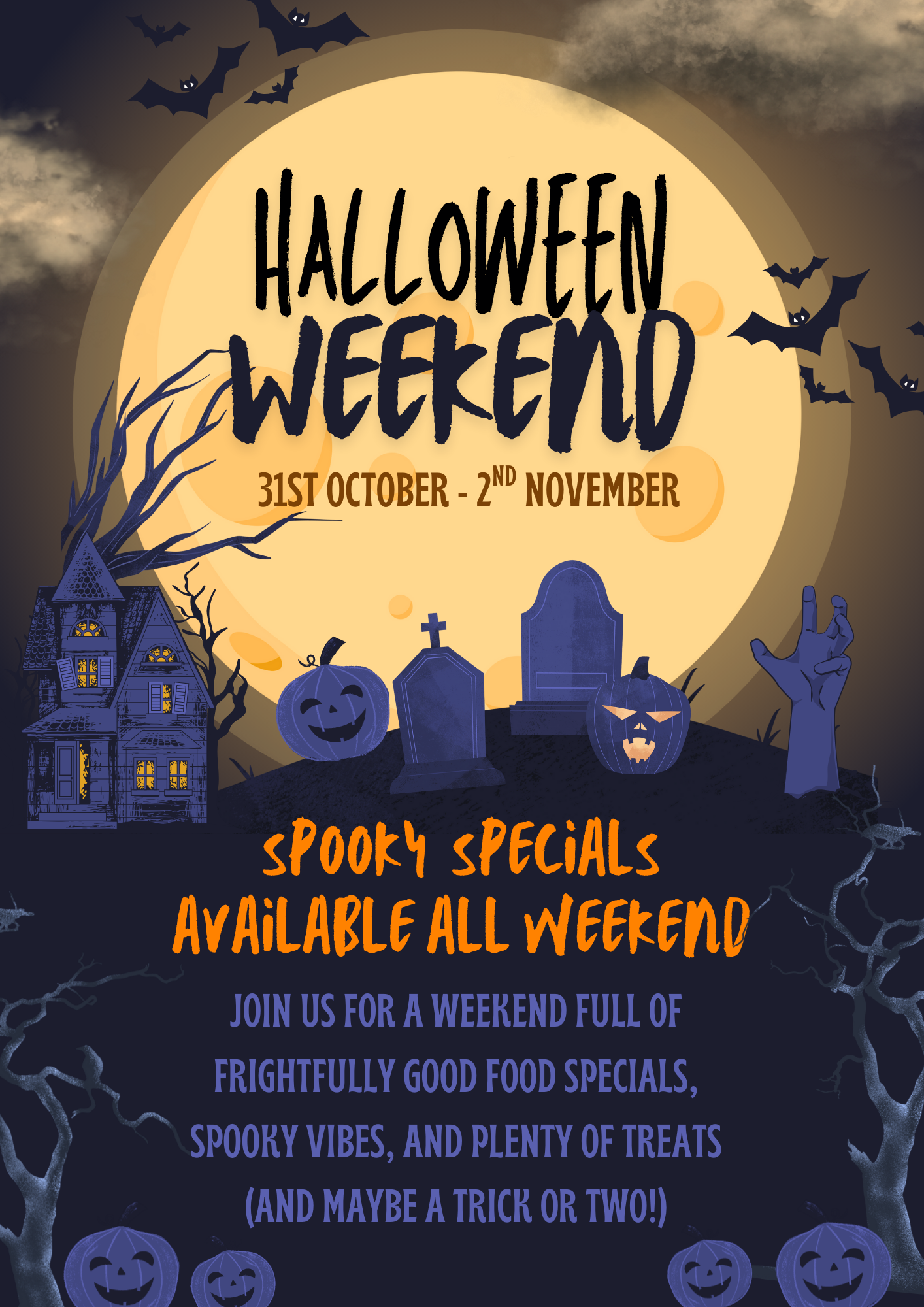 🎃 Halloween Weekend at The Bold Forester – 31st October to 2nd November